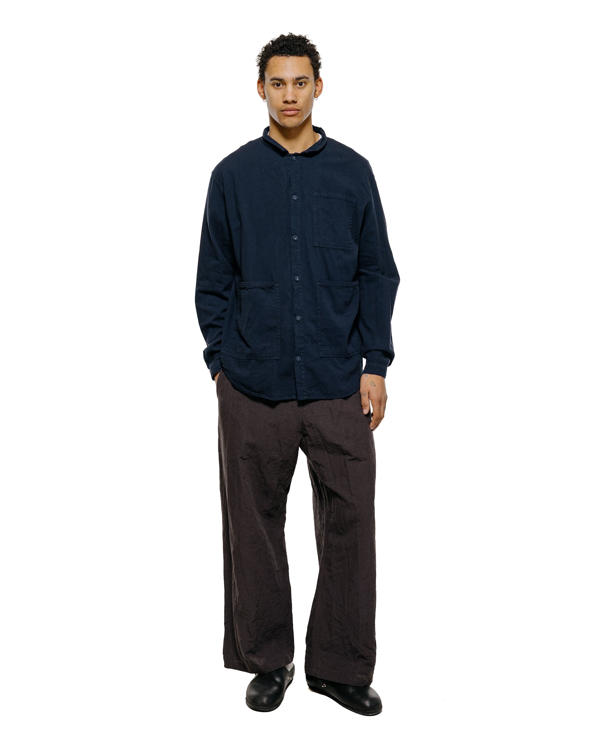 Tender Type 457 Frock Shirt Cotton Pyjama Hadal Blue