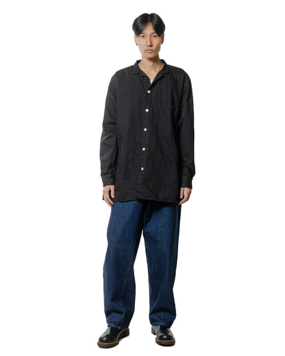 Tender Type 471 Plastron Shirt Clean Cotton Drill Black Hole