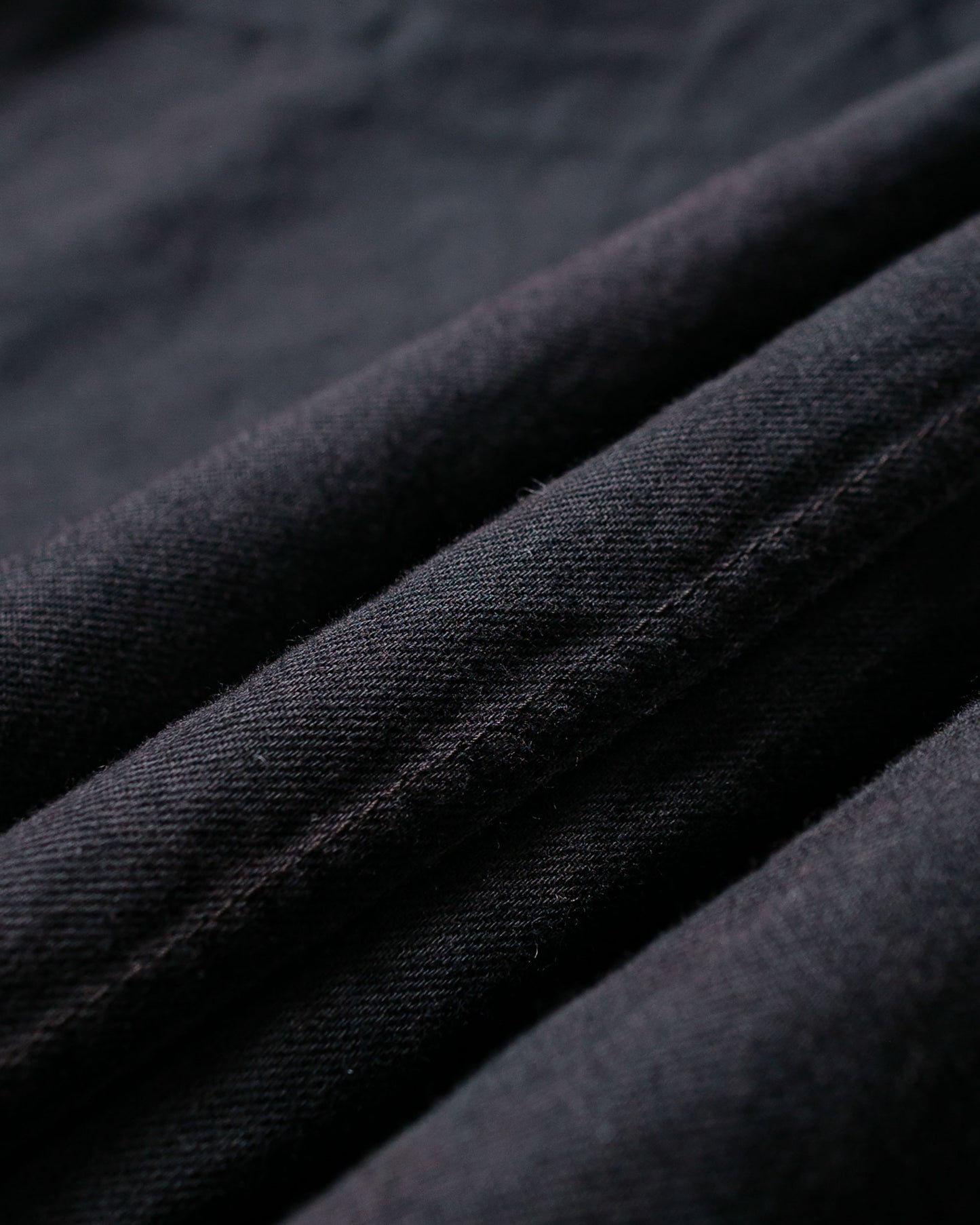 Tender Type 471 Plastron Shirt Clean Cotton Drill Black Hole