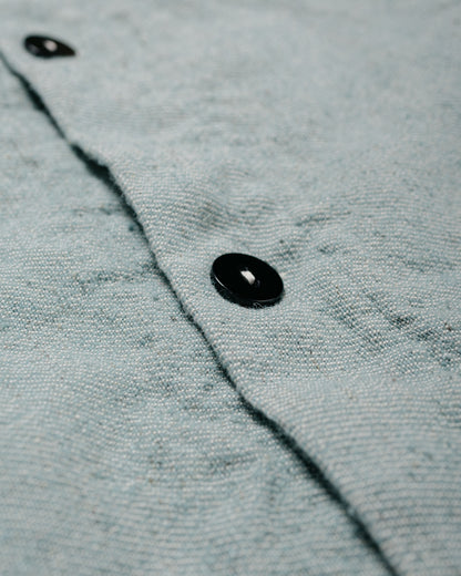 Tender Type 976 Hooded Drafting Coat Blue Wool Carpet Twill Rinsed