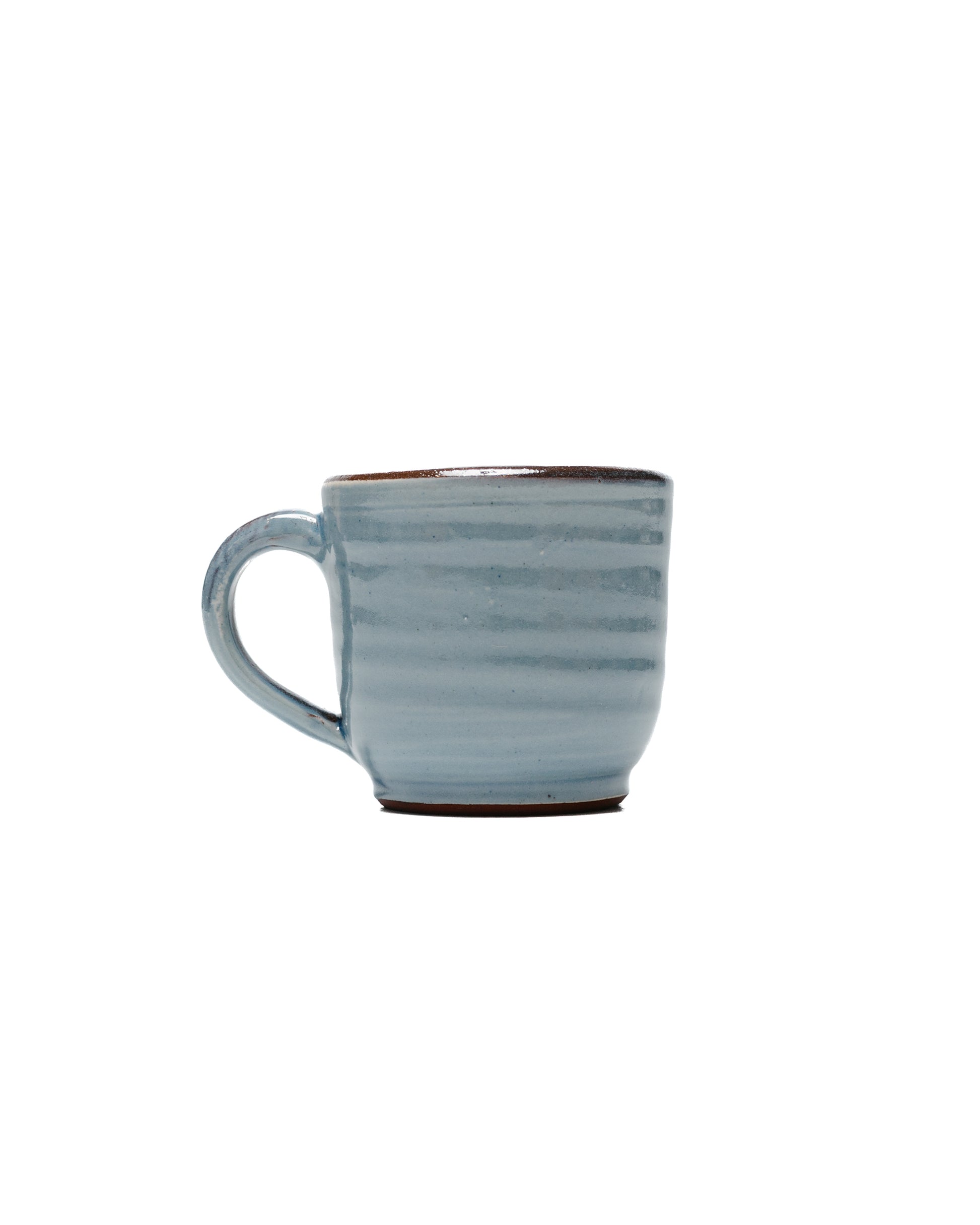 Tender x Lost & Found Mug Red Clay Cobalt Blue Glazed