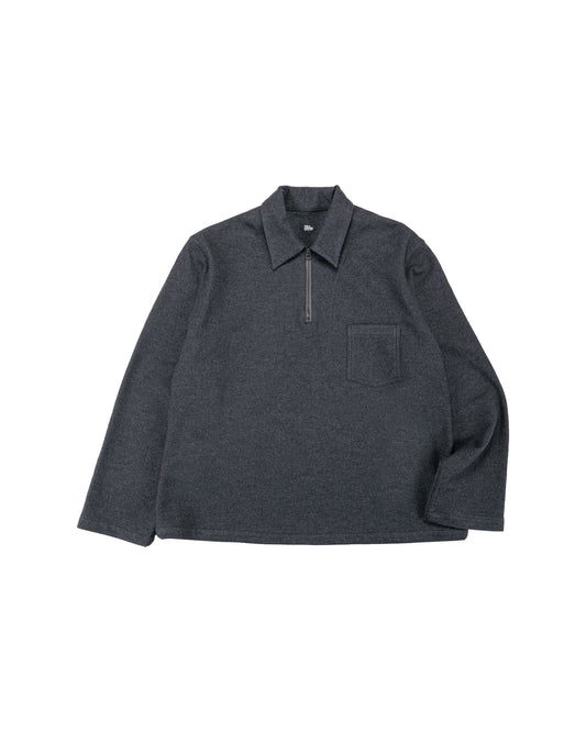 The Corona Utility CSJ006 Half Zip Sailor Jacket Charcoal