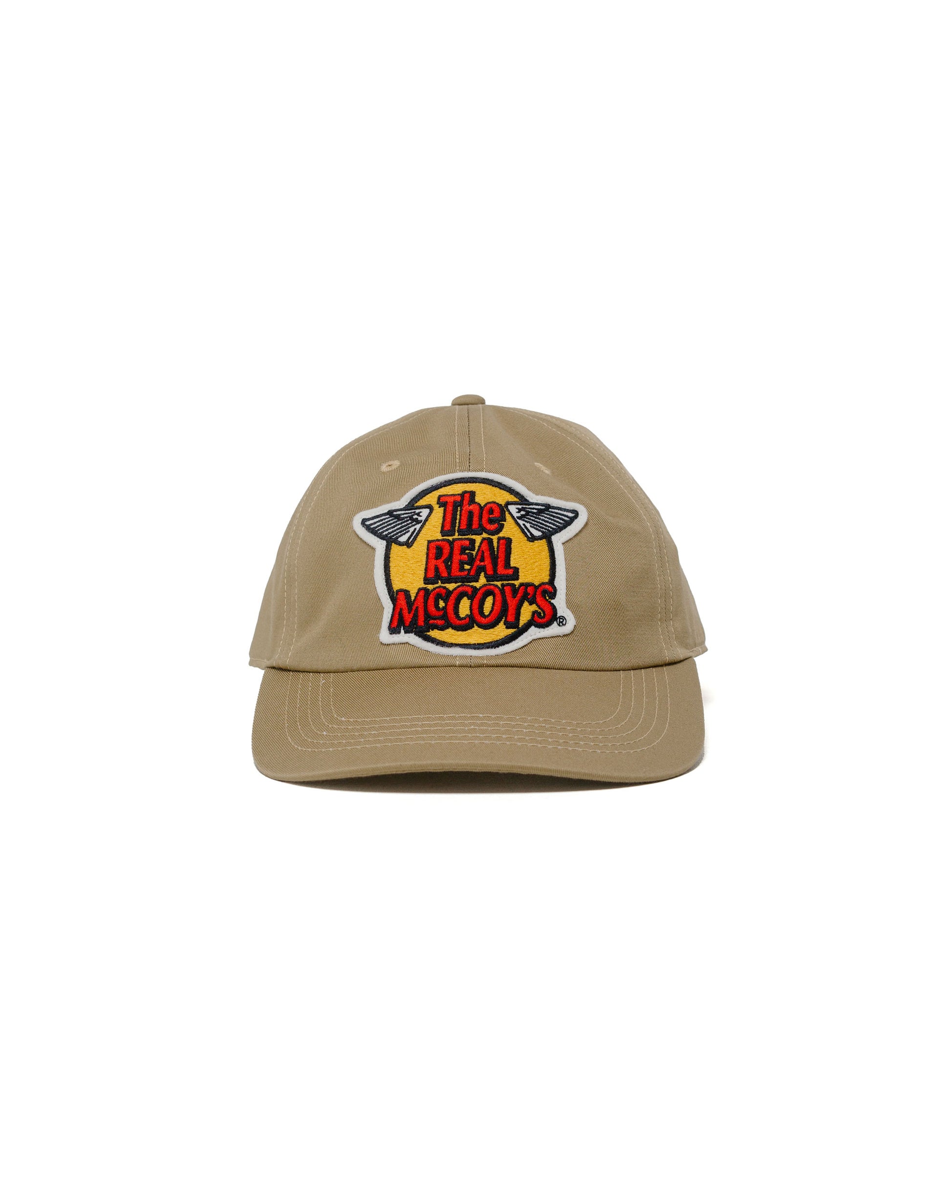 The Real McCoy's MA23001 The Real McCoy's Logo Baseball Cap Khaki