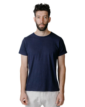 The Real McCoy's MC17005 Undershirts, Cotton, Summer Navy Model Front