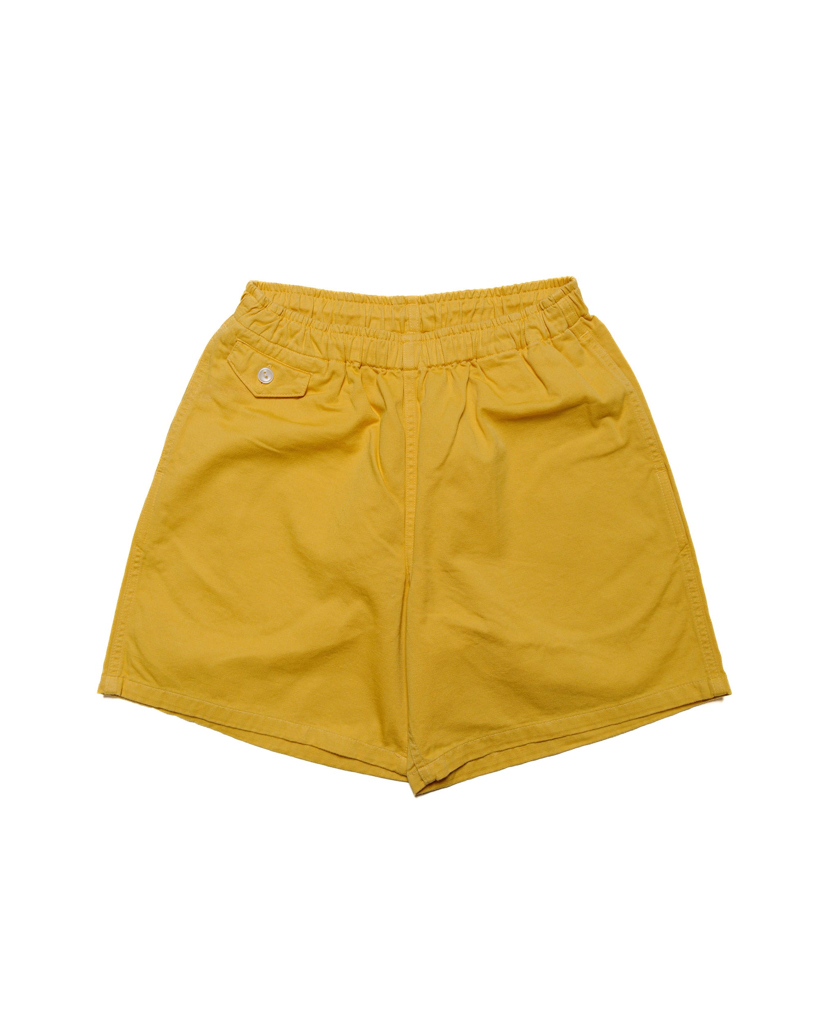 The Real McCoy's MP22015 Cotton Drill Swim Shorts (Over-Dyed) Yellow