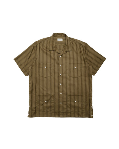 The Real McCoy's MS26007 Joe McCoy Cuban Shirt S/S Olive