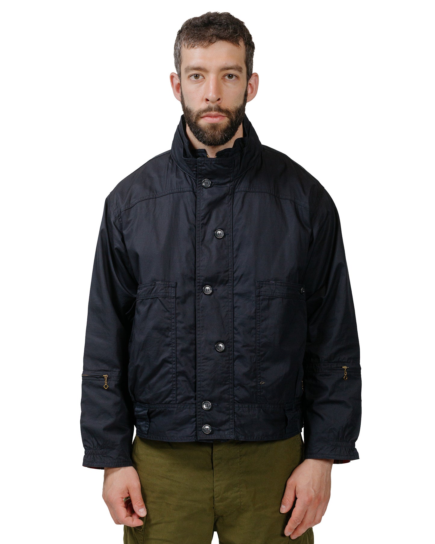 The Corona Utility CJ051 Trek Traveler Short High Density Cotton Gabardine Dark Navy model front