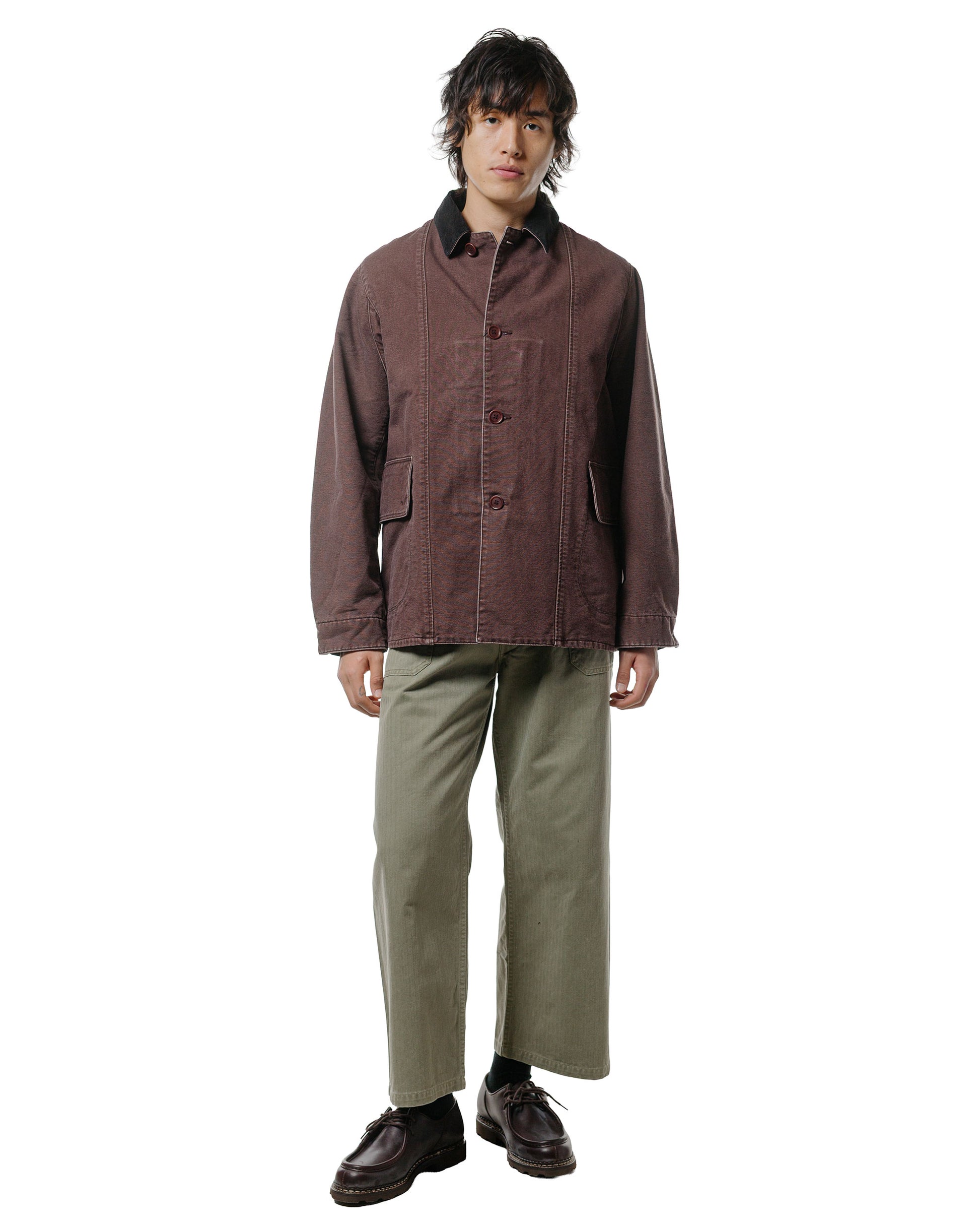 The Corona Utility CJ076 'Utica Field Coat' Cotton Duck Chocolate Brown