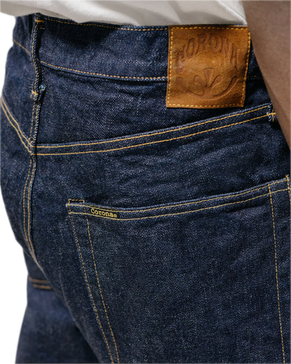 The Corona Utility CP005 W05 Five Pocket 14oz Selvedge Denim Indigo Blue