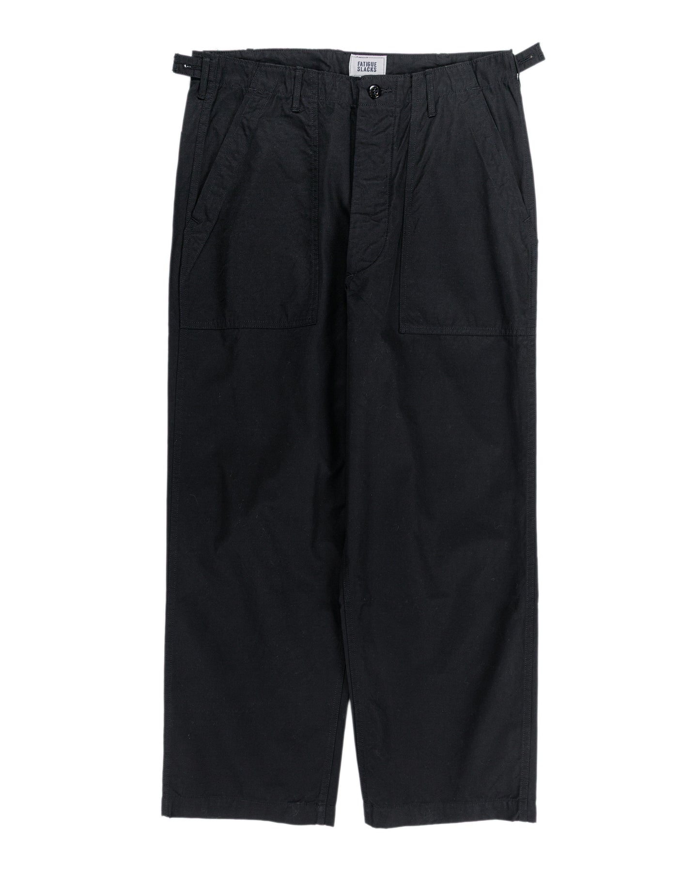 The Corona Utility FP001 Fatigue Slacks 'Utility Slacks' High Density Chambray Gabardine Black