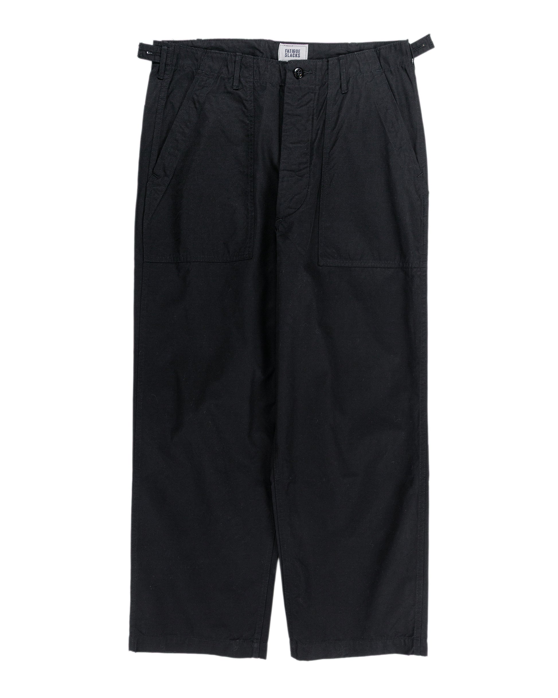 The Corona Utility FP001 Fatigue Slacks 'Utility Slacks' High Density Chambray Gabardine Black
