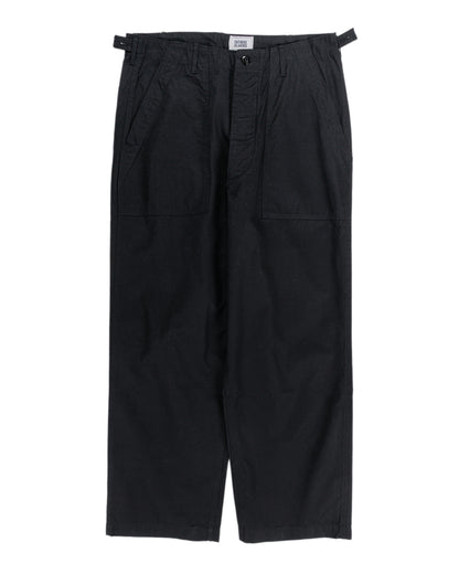 The Corona Utility FP001 Fatigue Slacks 'Utility Slacks' High Density Chambray Gabardine Black
