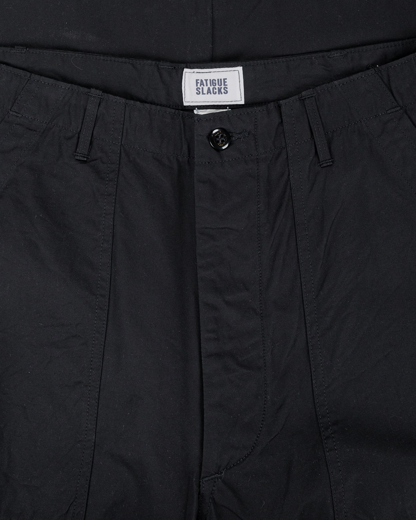 The Corona Utility FP001 Fatigue Slacks 'Utility Slacks' High Density Chambray Gabardine Black