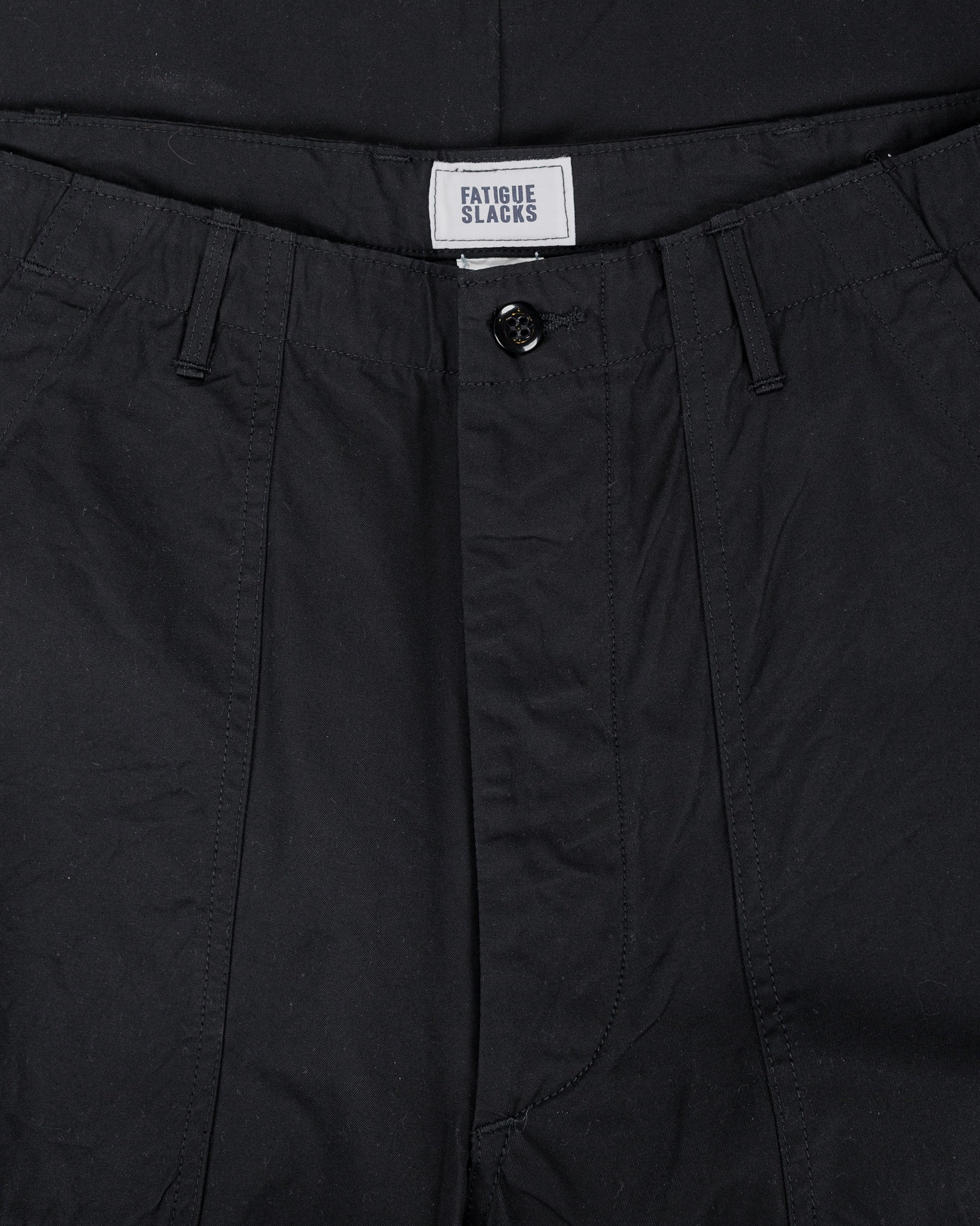 The Corona Utility FP001 Fatigue Slacks 'Utility Slacks' High Density Chambray Gabardine Black