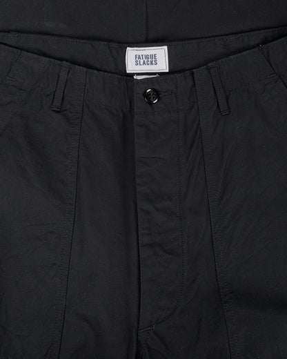 The Corona Utility FP001 Fatigue Slacks 'Utility Slacks' High Density Chambray Gabardine Black