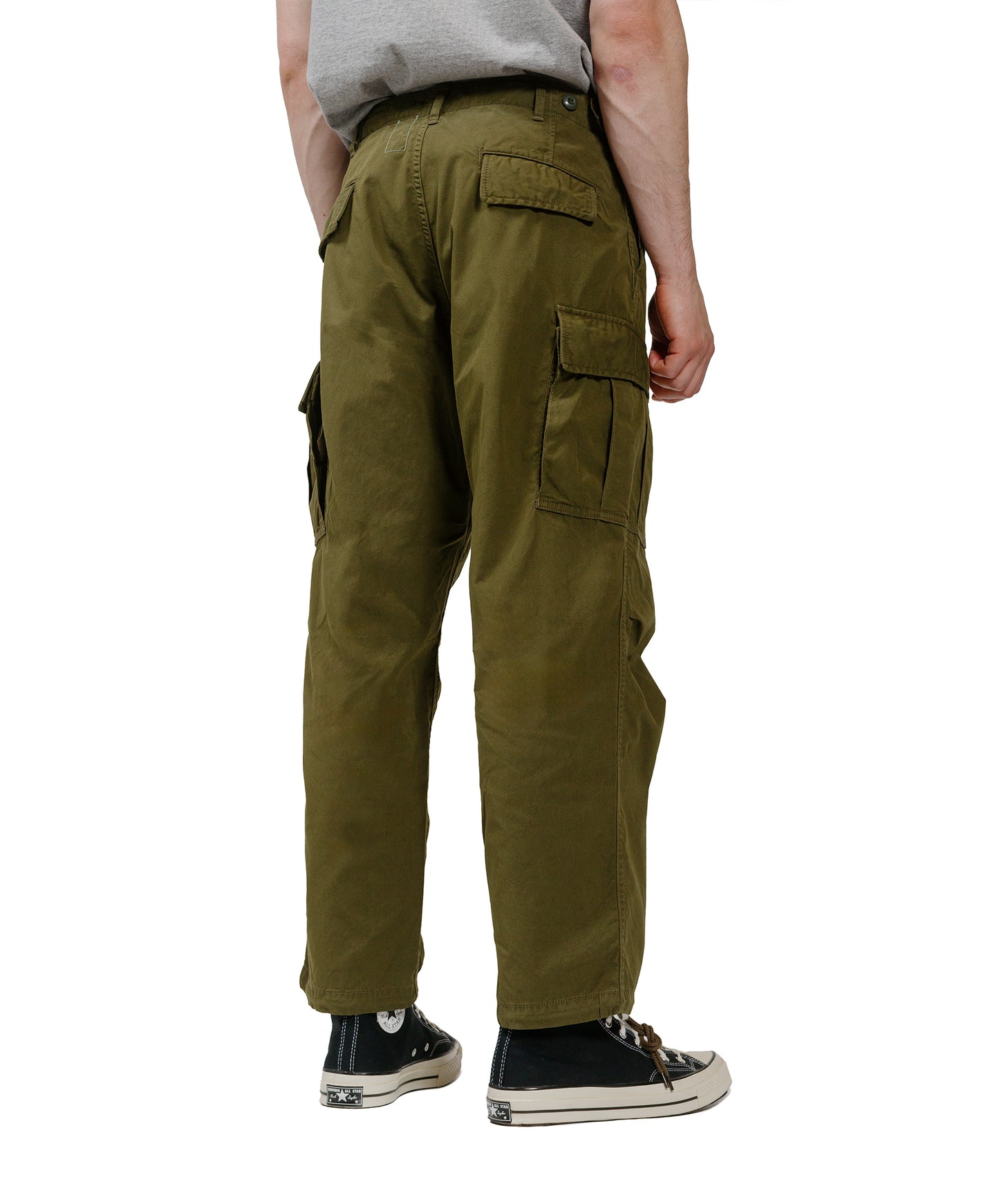 The Corona Utility FP006 Fatigue Slacks 'Jungle Slacks' Army NylonCotton Blocks Olive Green model back