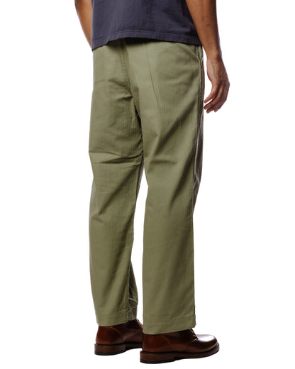 The Corona Utility FP021 Fatigue Slacks 'Desert Slacks 2' NX H.B.T Olive Green Model Rear