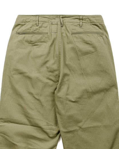 The Corona Utility FP021 Fatigue Slacks 'Desert Slacks 2' NX H.B.T Olive Green Close Up