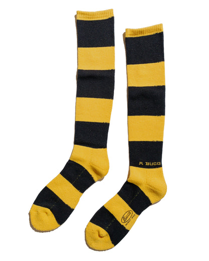 The Real McCoy’s BA23105 Buco Striped Action Socks YellowBlack