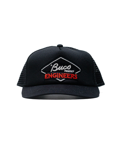 The Real McCoy's BA24003 Buco Mesh Cap  Engineers Black