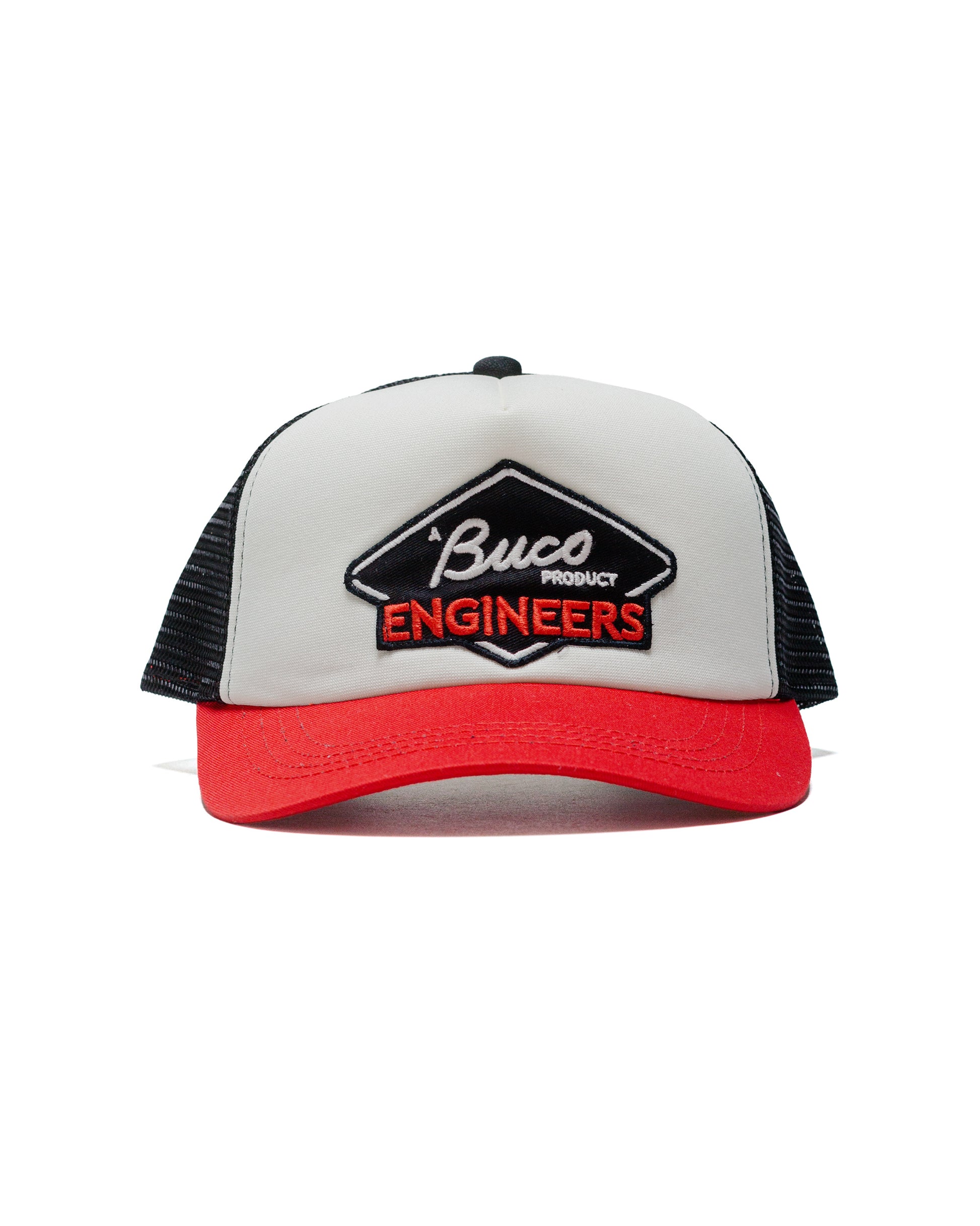 The Real McCoy's BA24003 Buco Mesh Cap  Engineers White