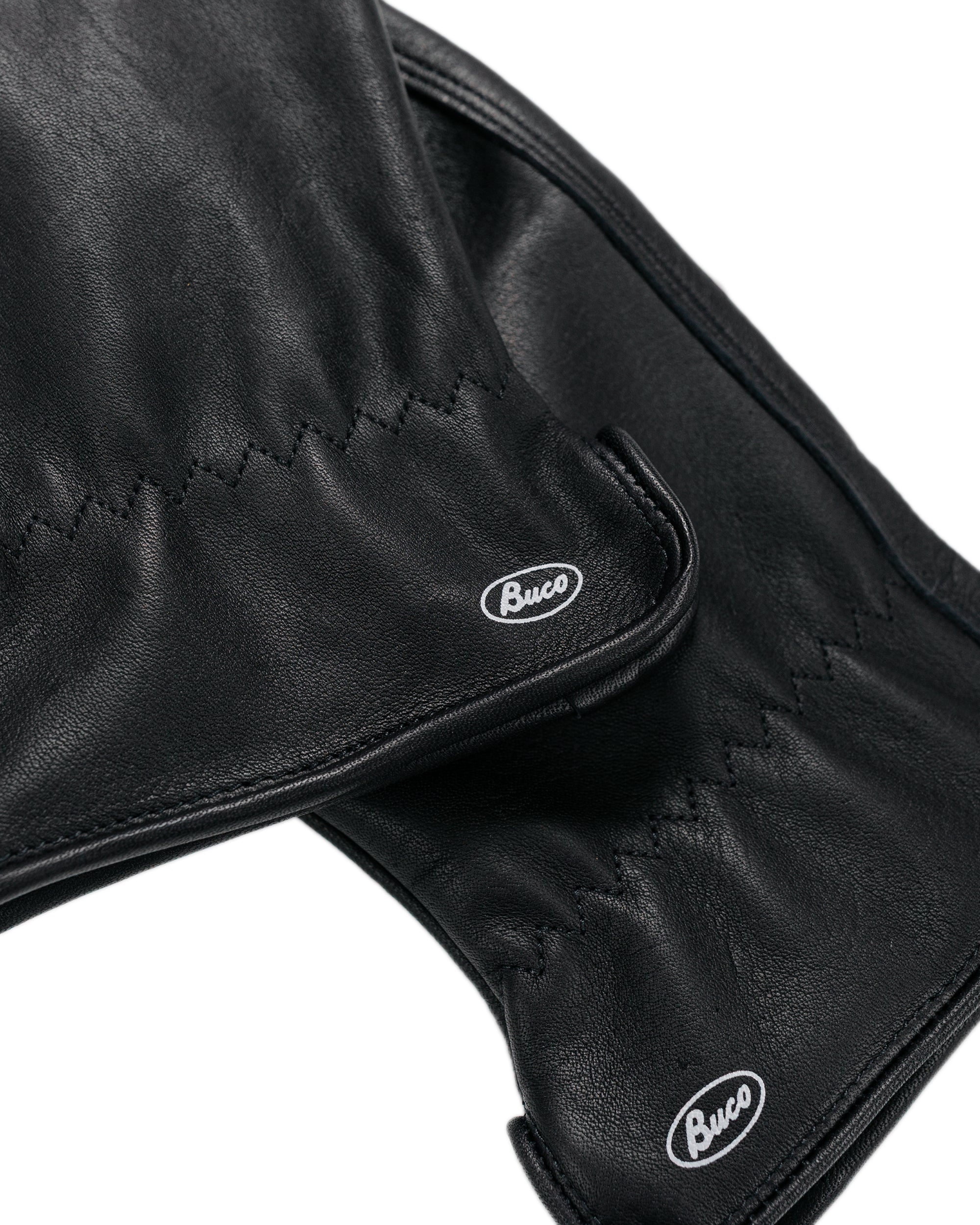 The Real McCoy's BA25001 BUCO Horsehide Motorcycle Gloves Black