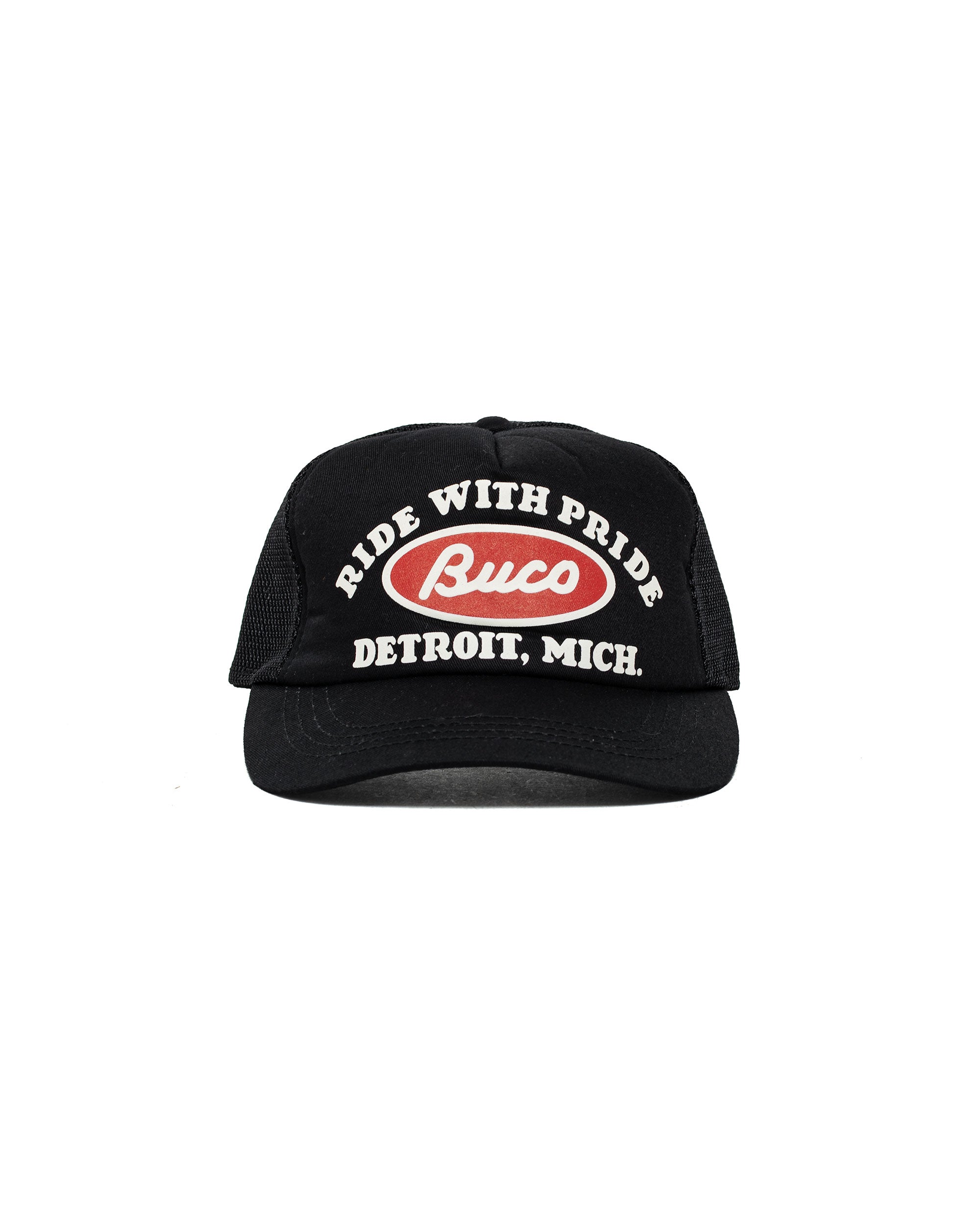 The Real McCoy's BA26001 Buco Mesh Cap / Buco Oval Black