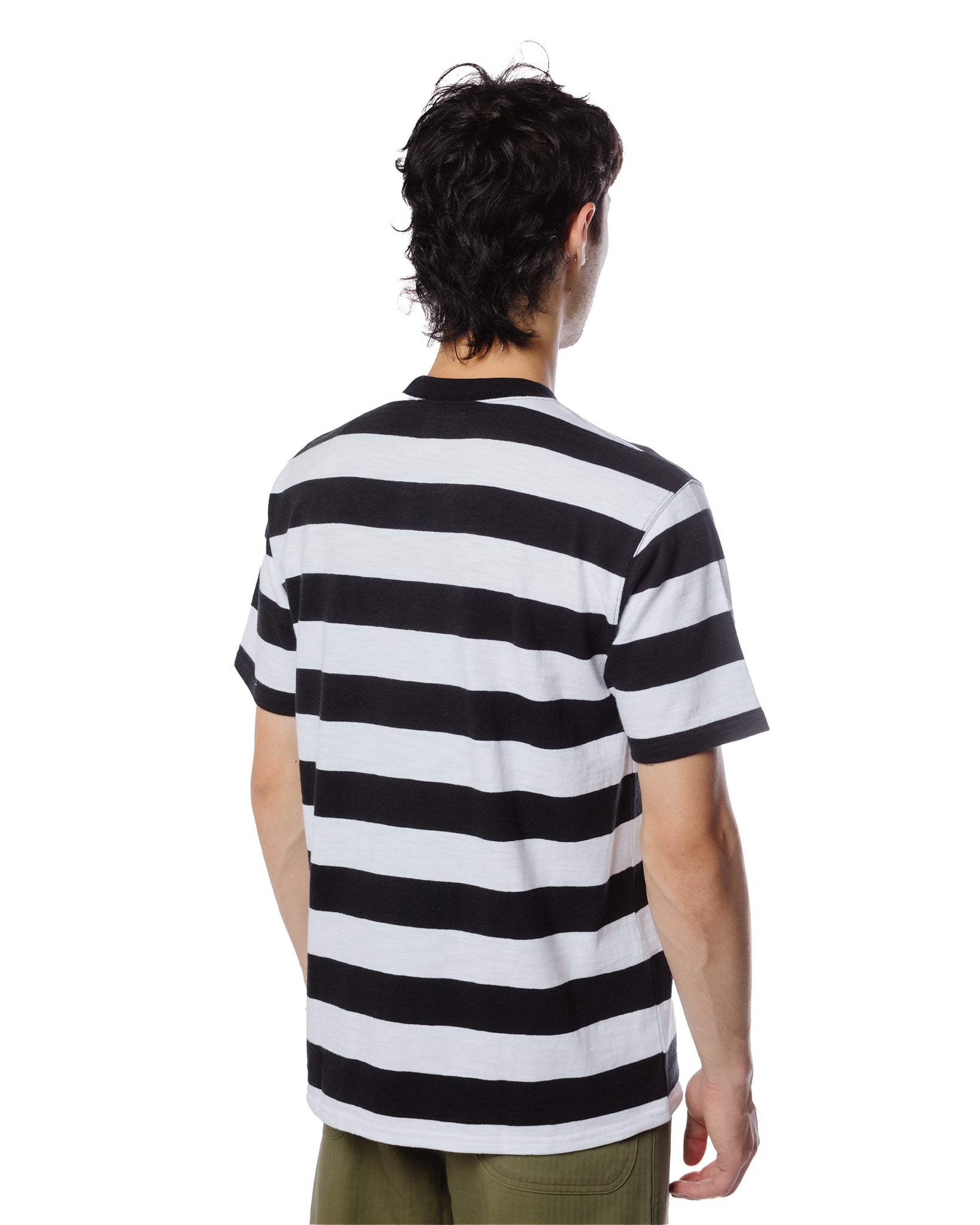 The Real McCoy's BC20007 Buco Stripe Tee S/S White Model Rear
