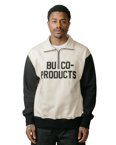 The Real McCoy's BC23104 Buco Half-Zip Motorcycle Jersey / Buco-Product White/Black