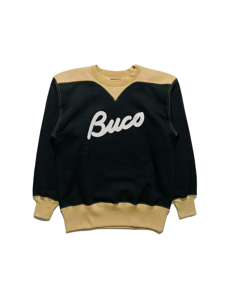 The Real McCoy's BC23105 Buco Two-Tone Sweatshirt / Buco Black/Corn