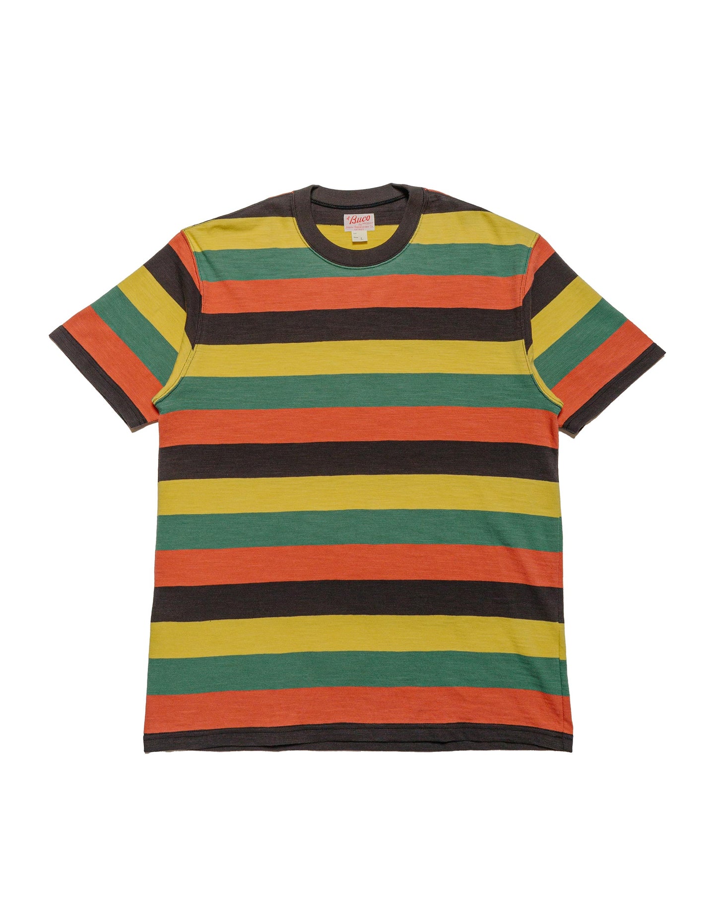 The Real McCoy's BC24002 Buco Stripe Tee S/S Tricolor