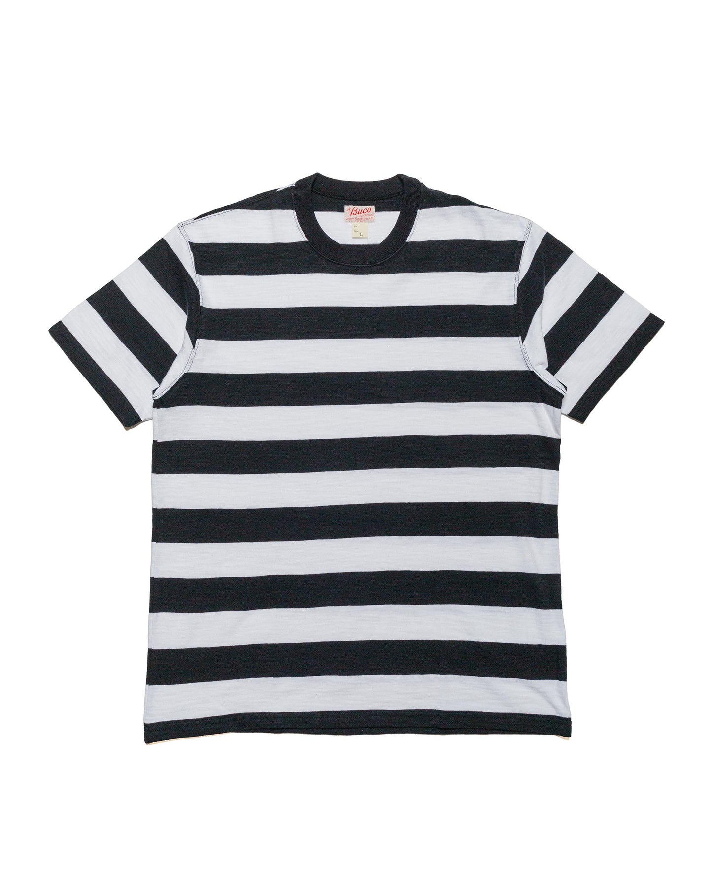 The Real McCoy's BC24002 Buco Stripe Tee S/S White