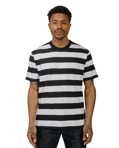 The Real McCoy's BC24002 Buco Stripe Tee S/S White model front