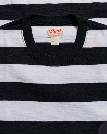 The Real McCoy's BC24002 Buco Stripe Tee S/S White