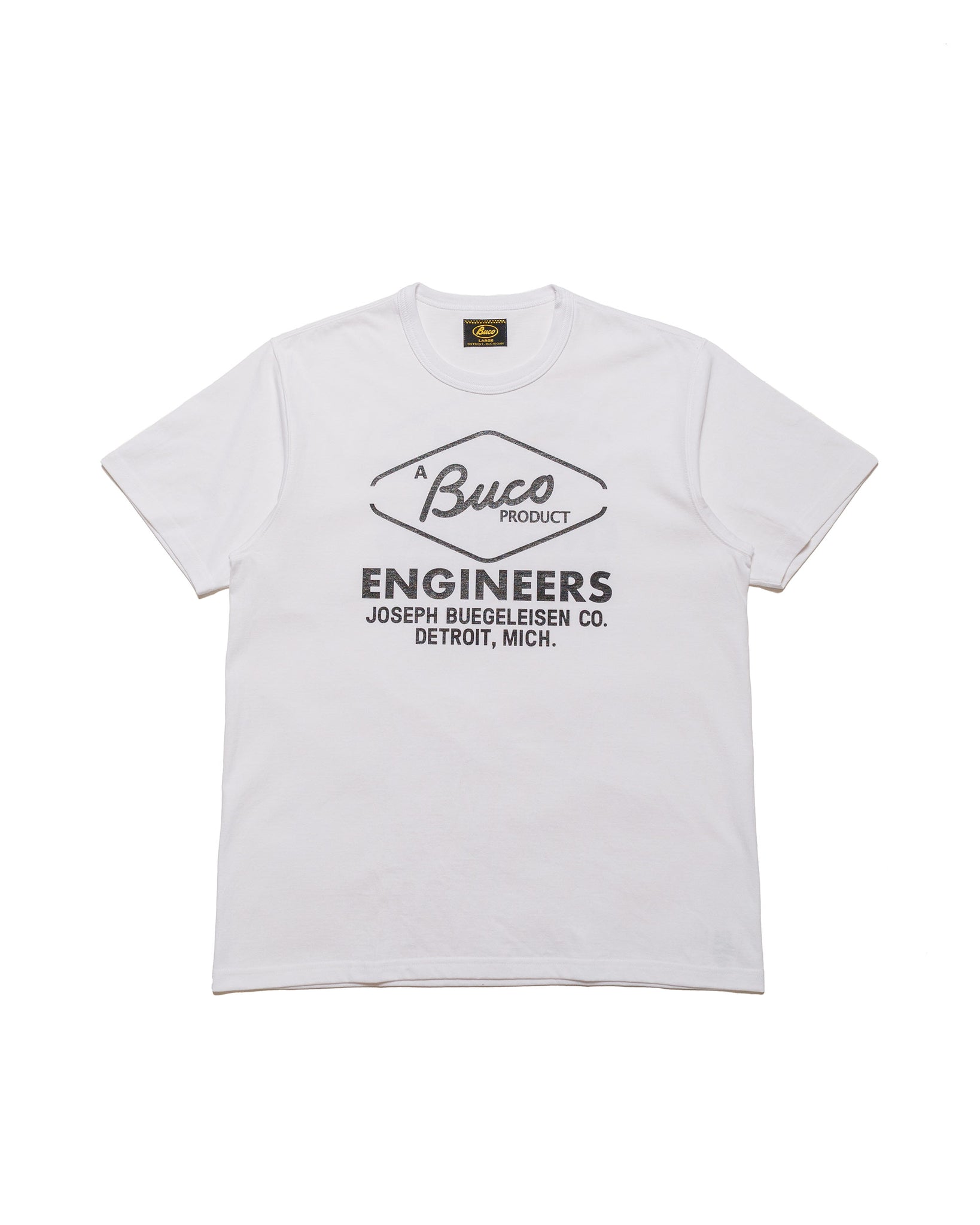 The Real McCoy's BC24003 Buco Tee  Engineers White