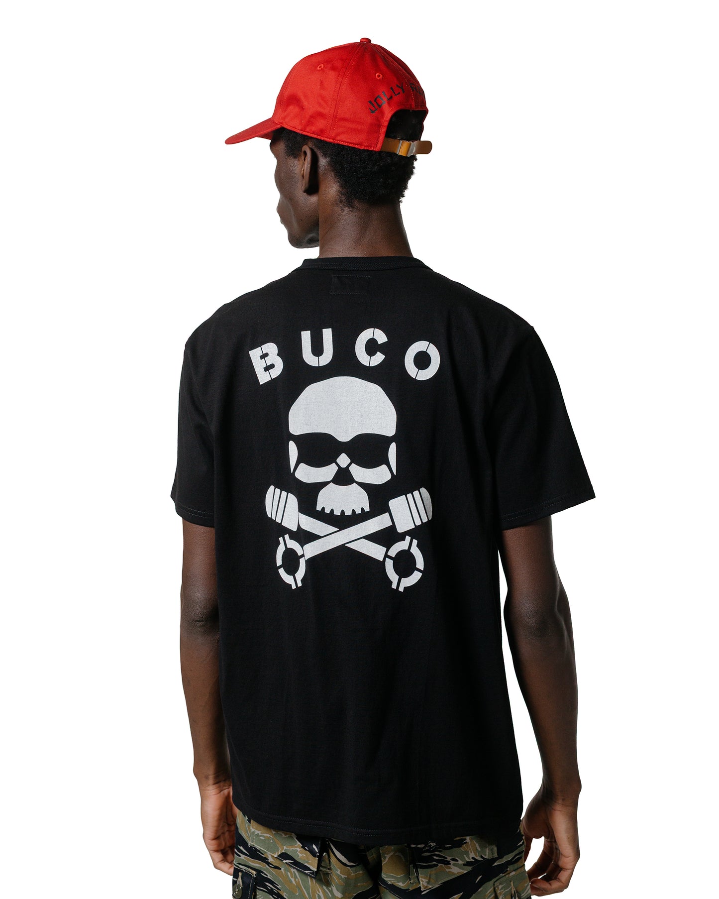 The Real McCoy's BC25003 Buco Tee / Skull Piston Black