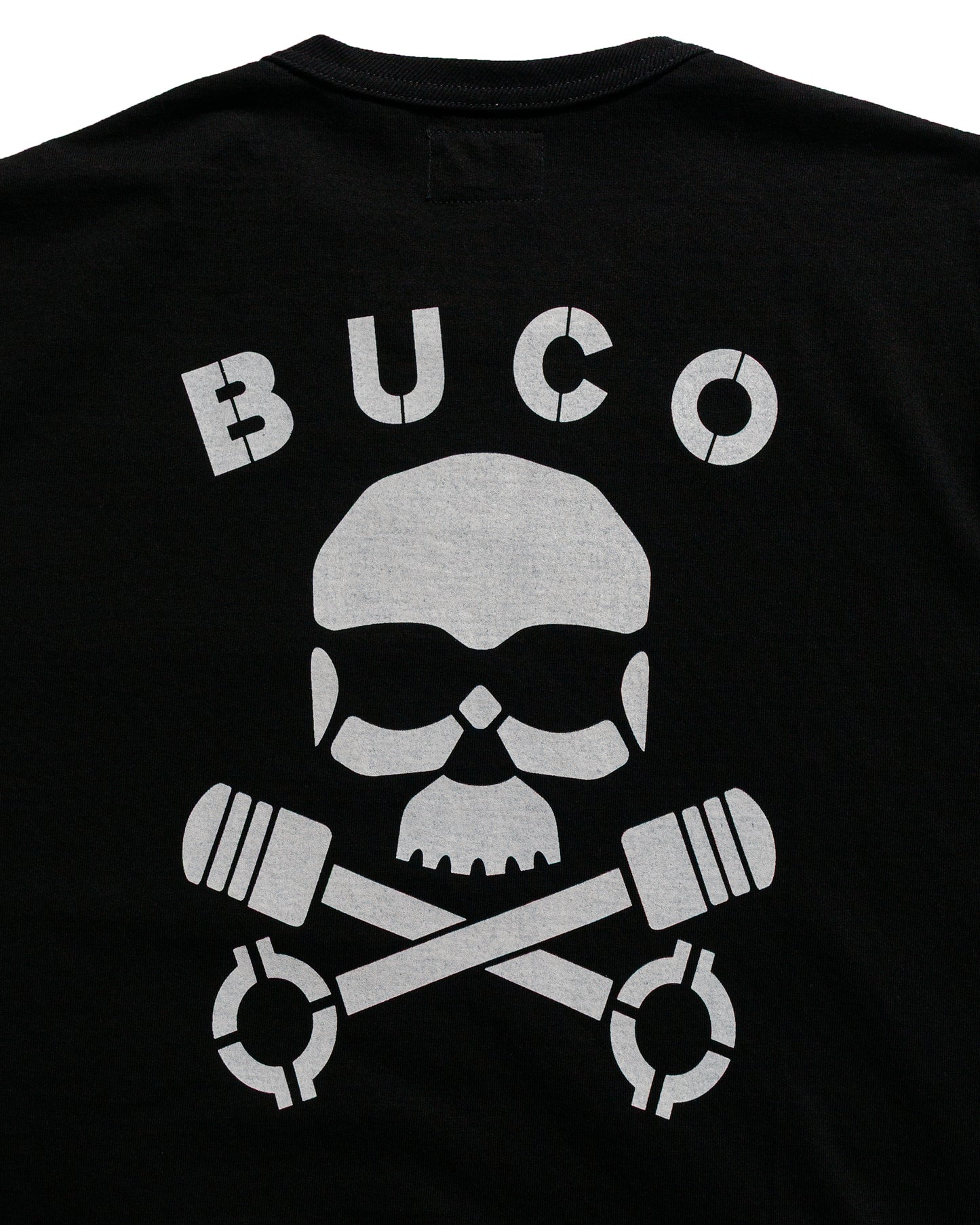 The Real McCoy's BC25003 Buco Tee / Skull Piston Black