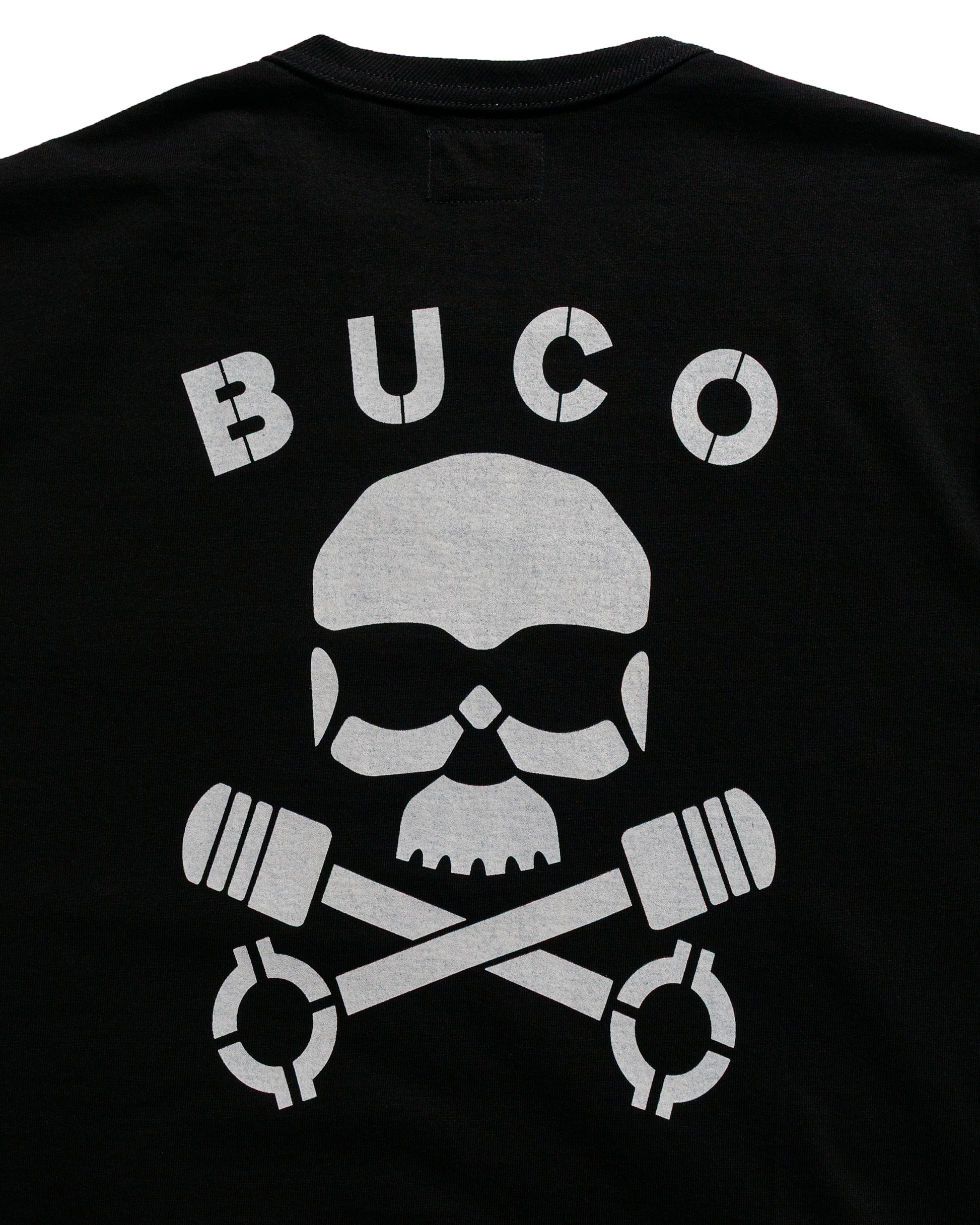 The Real McCoy's BC25003 Buco Tee / Skull Piston Black