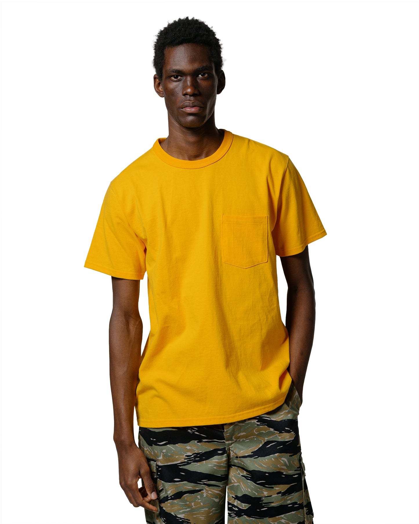 The Real McCoy's BC25003 Buco Tee / Skull Piston Yellow