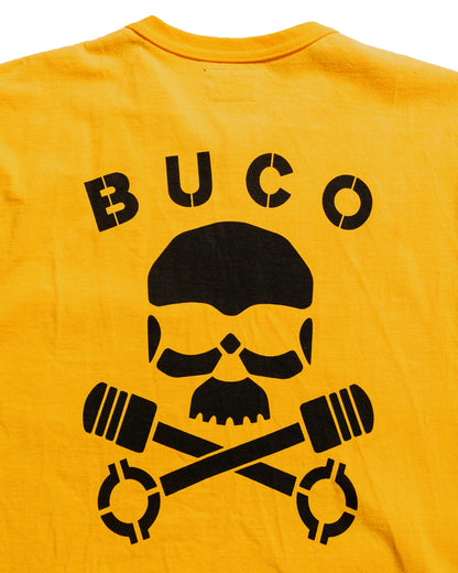 The Real McCoy's BC25003 Buco Tee / Skull Piston Yellow