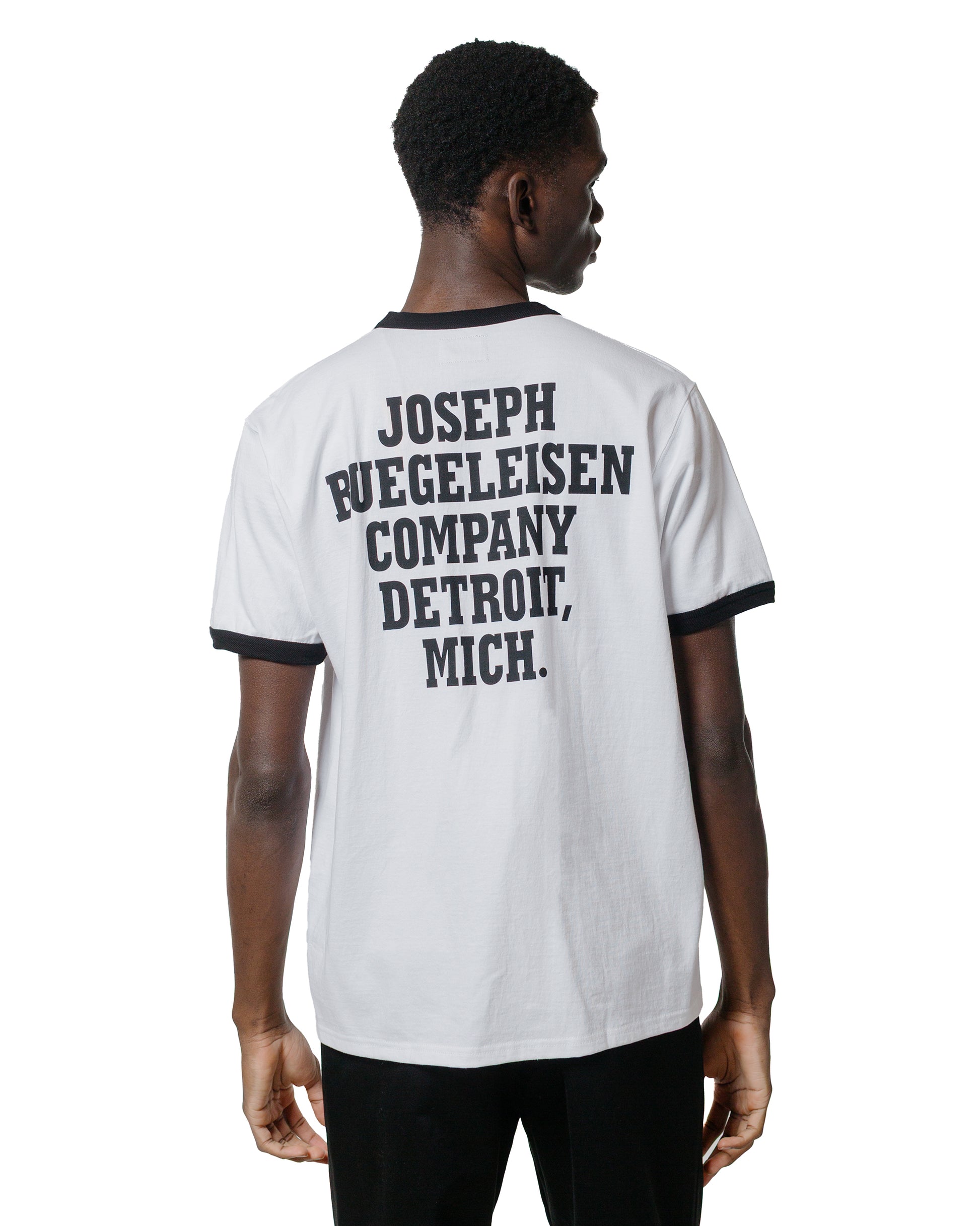 The Real McCoy's BC25004 Buco Tee  Flying Wheel WhiteBlack