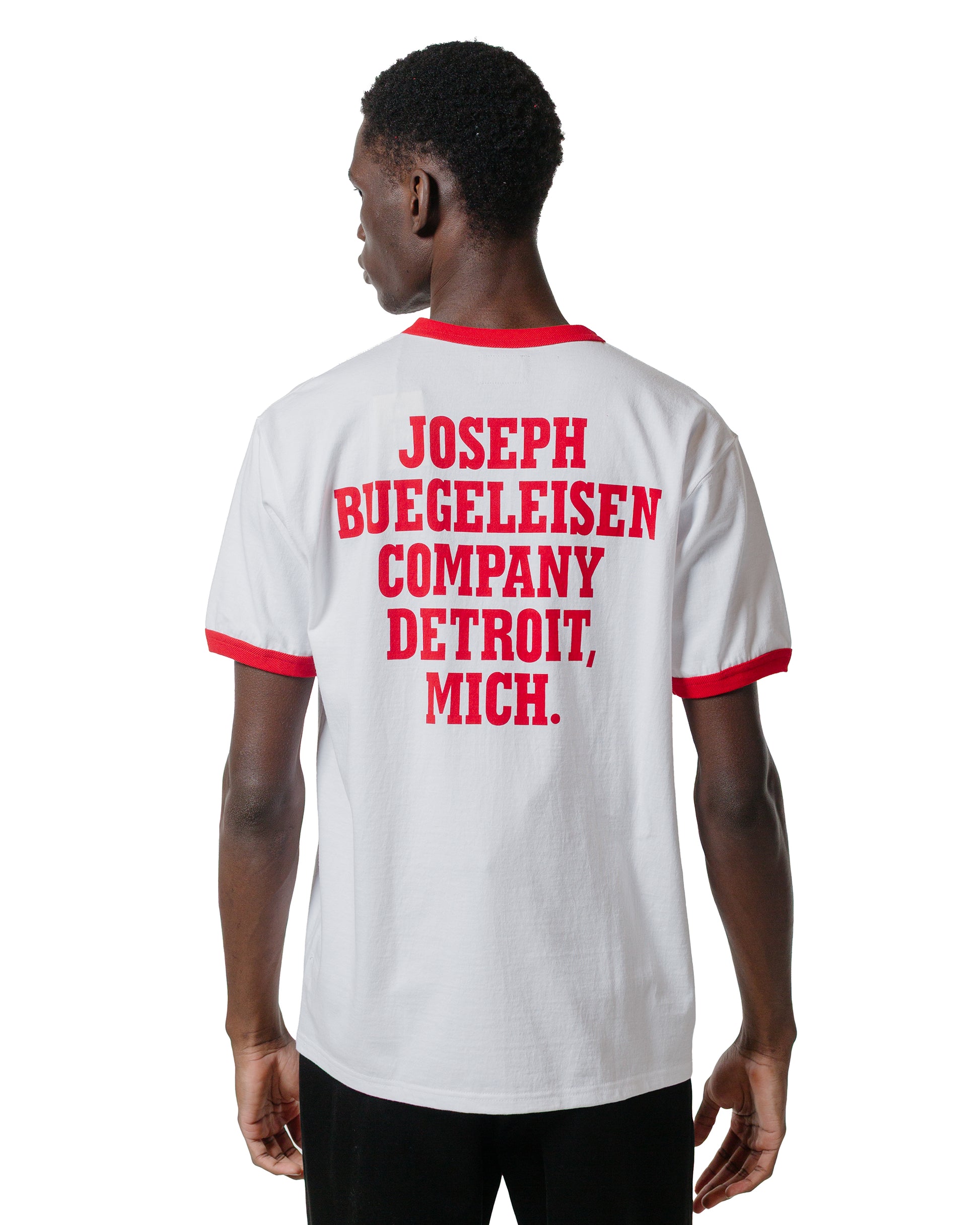 The Real McCoy's BC25004 Buco Tee  Flying Wheel WhiteRed