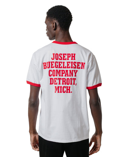 The Real McCoy's BC25004 Buco Tee  Flying Wheel WhiteRed