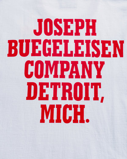 The Real McCoy's BC25004 Buco Tee  Flying Wheel WhiteRed