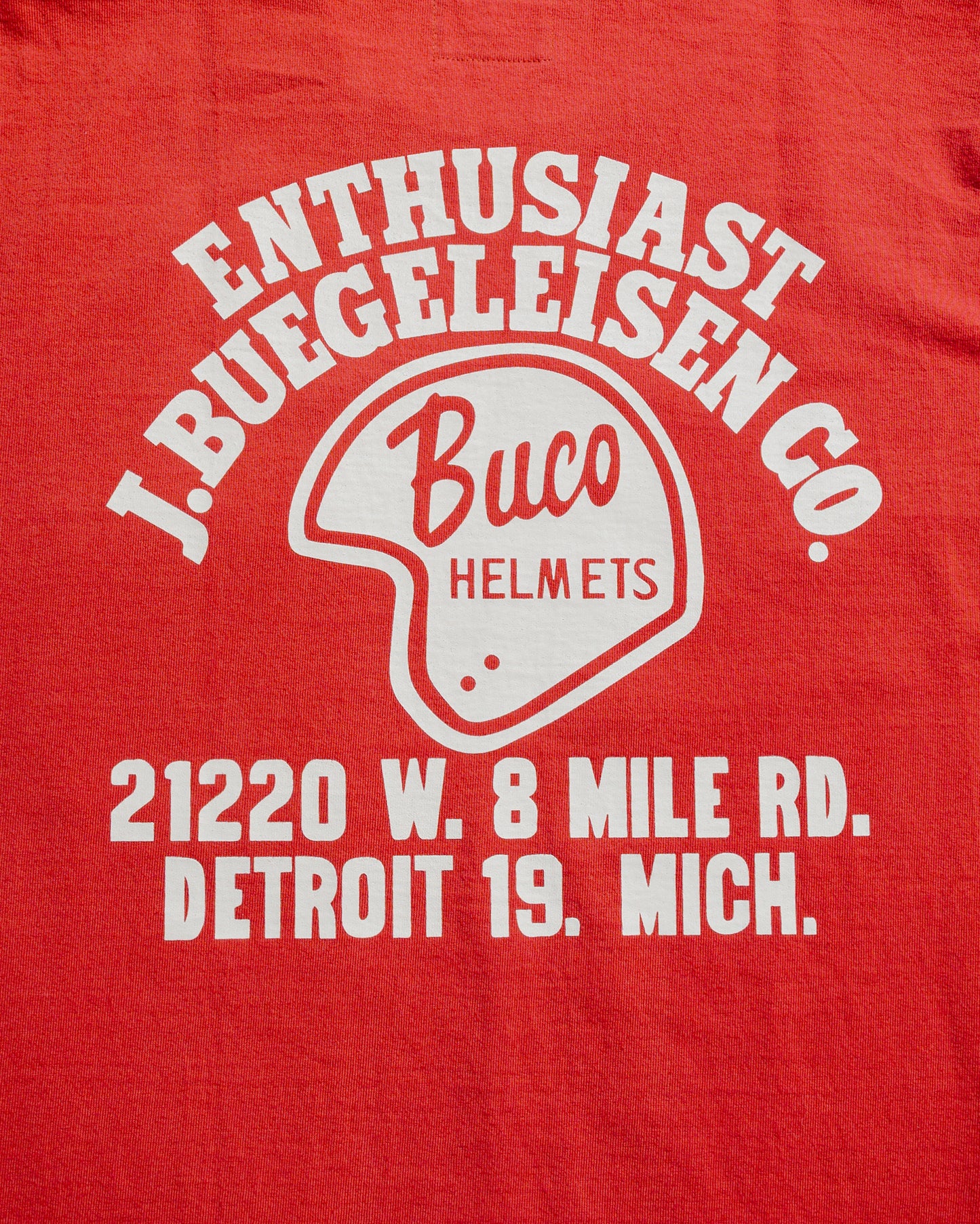 lost & found The Real McCoy's The Real McCoy's BC25005 Buco Tee / Enthusiast Cherry