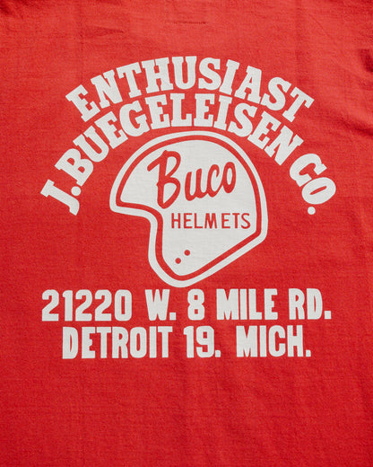 lost & found The Real McCoy's The Real McCoy's BC25005 Buco Tee / Enthusiast Cherry