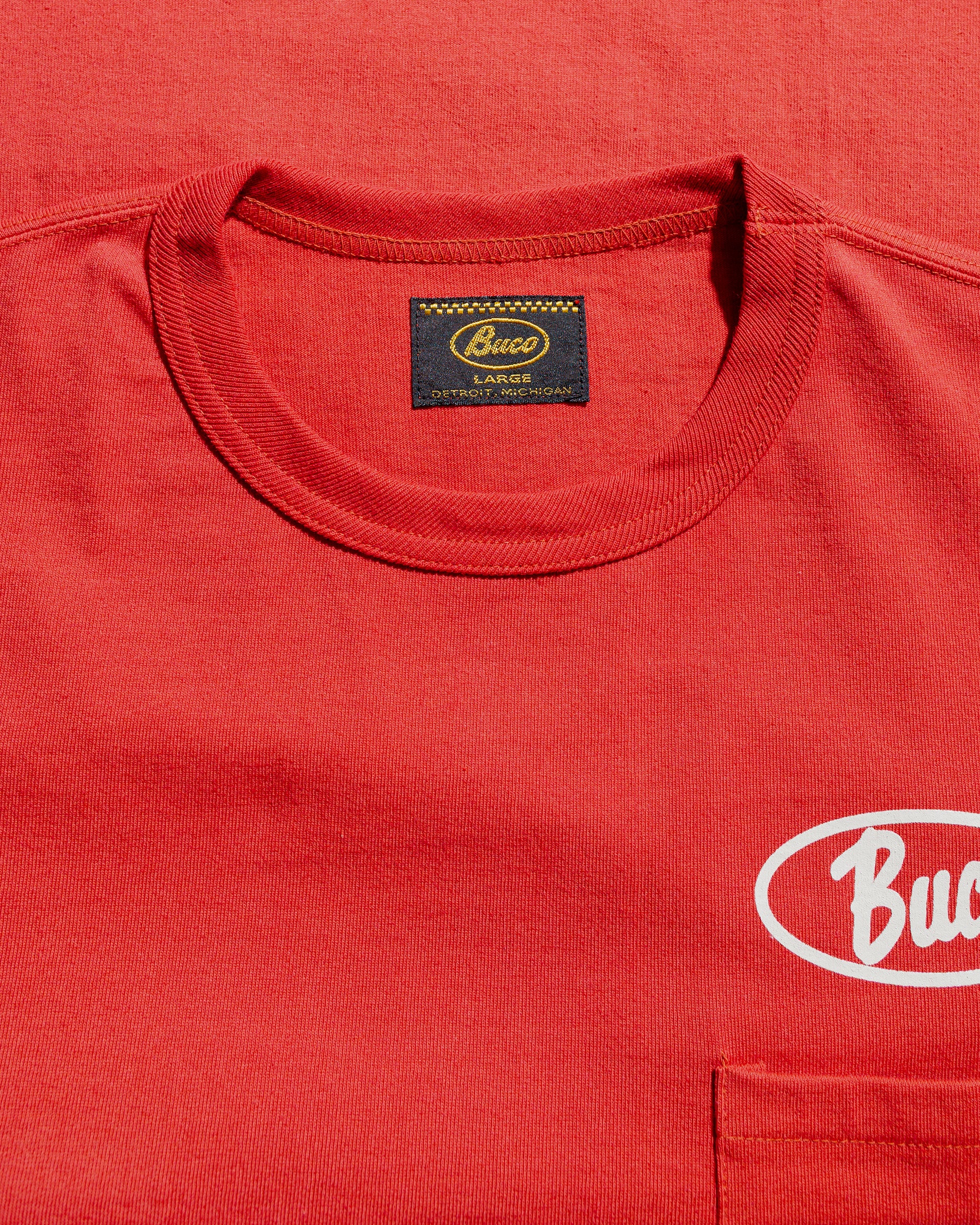 lost & found The Real McCoy's The Real McCoy's BC25005 Buco Tee / Enthusiast Cherry