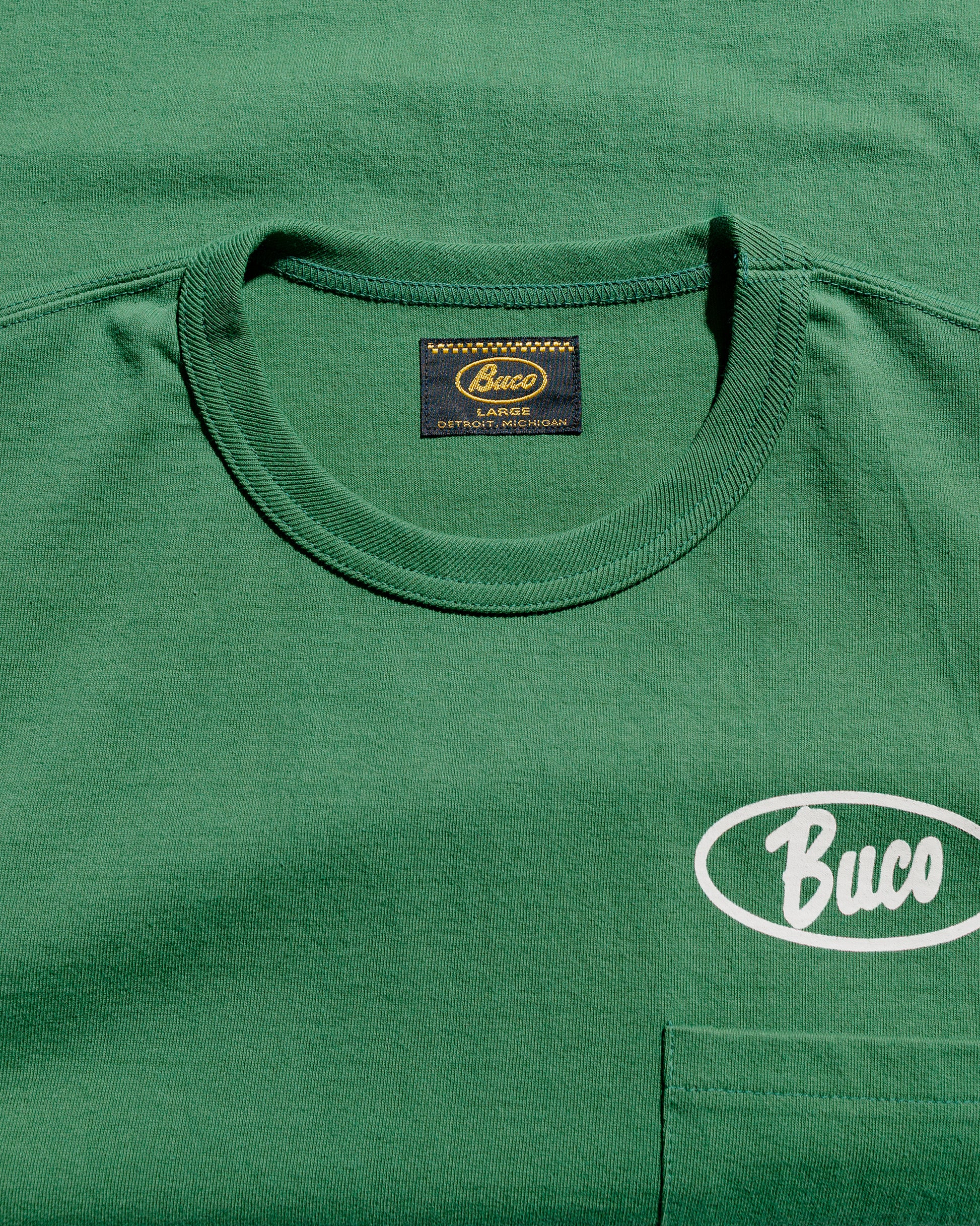 The Real McCoy's BC25005 Buco Tee  Enthusiast Green
