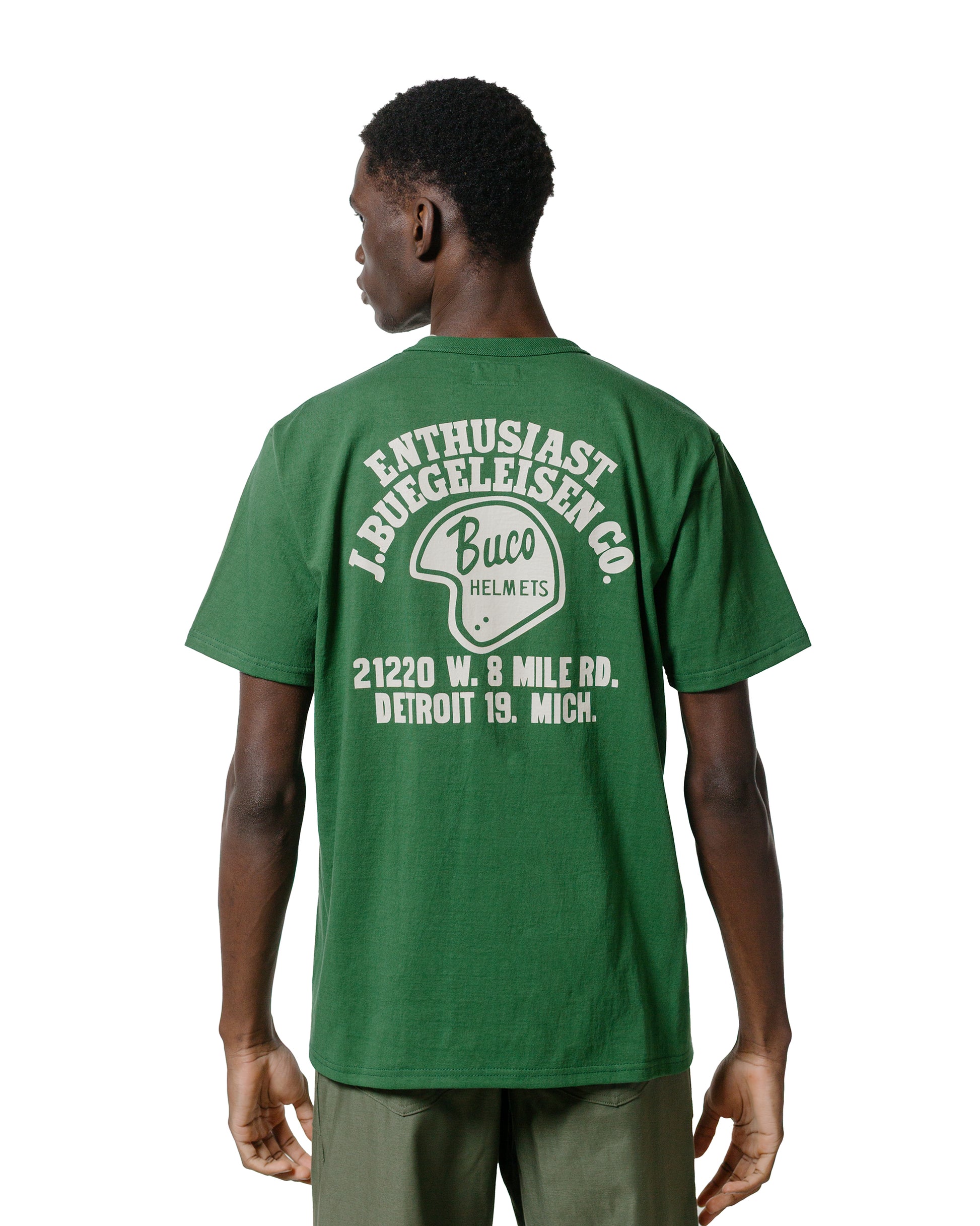 The Real McCoy's BC25005 Buco Tee  Enthusiast Green