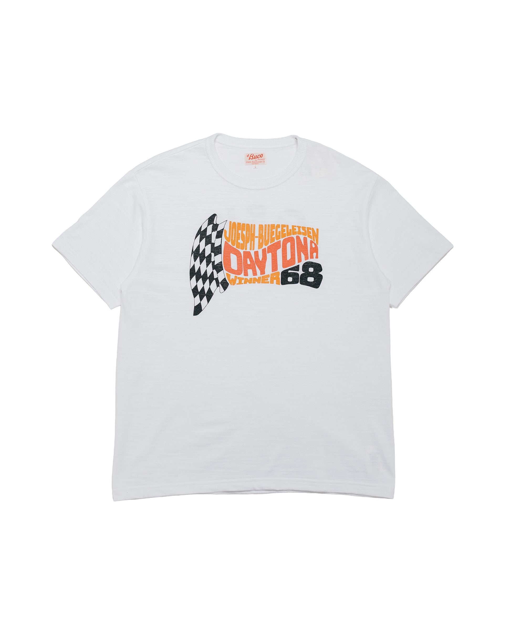The Real McCoy's BC26008 Athletic T-Shirt / Daytona 68' White
